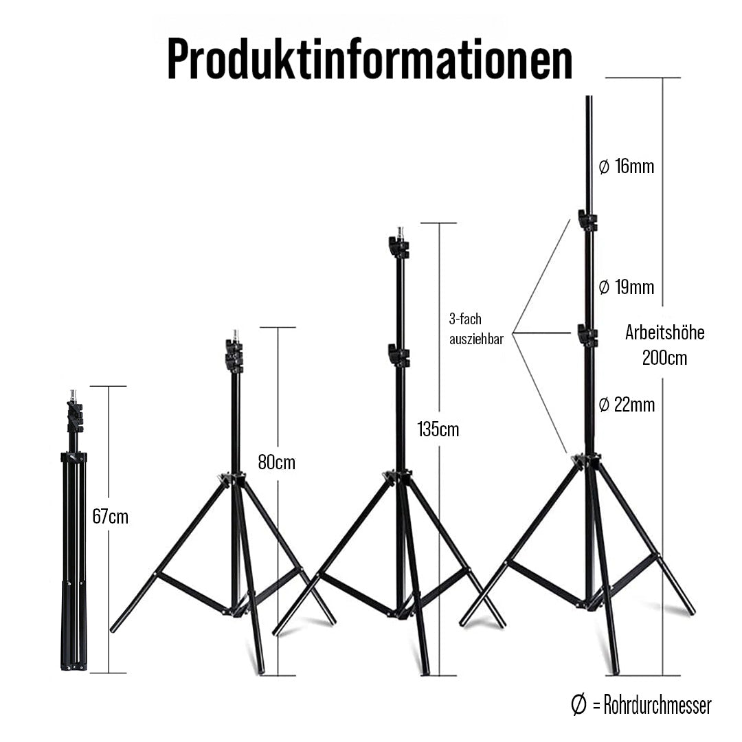 LED Softbox Studioleuchte Set - Softyn