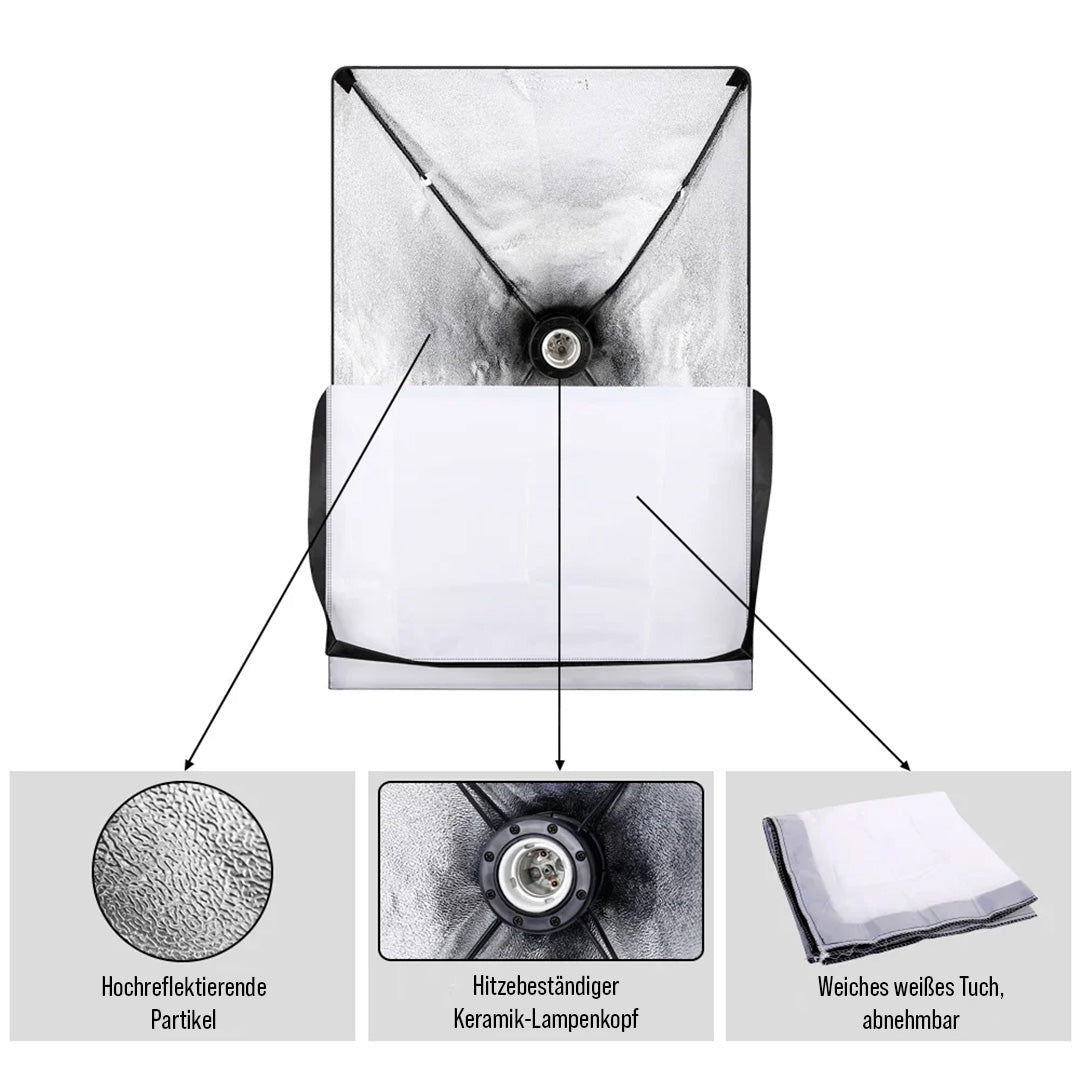 LED Softbox Studioleuchte Set - Softyn