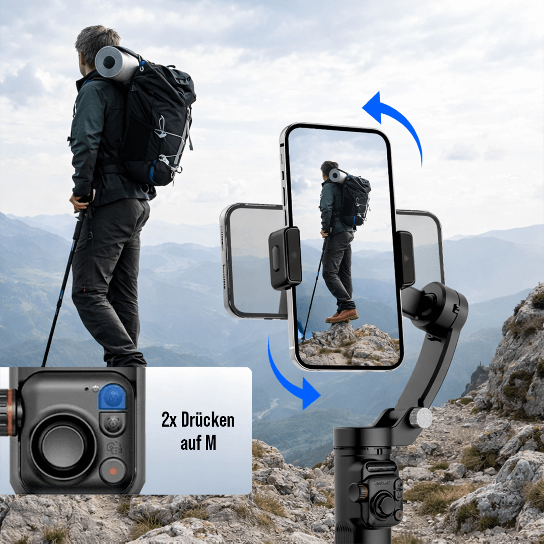 Smartphone Gimbal mit Selfie Stick - Stabiq
