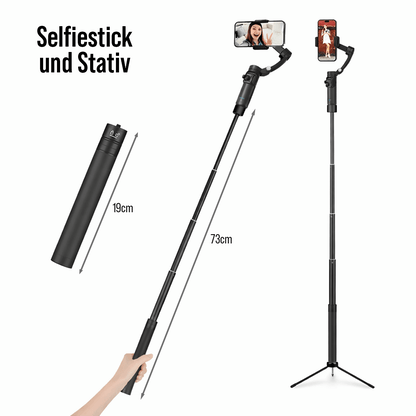 Smartphone Gimbal mit Selfie Stick - Stabiq