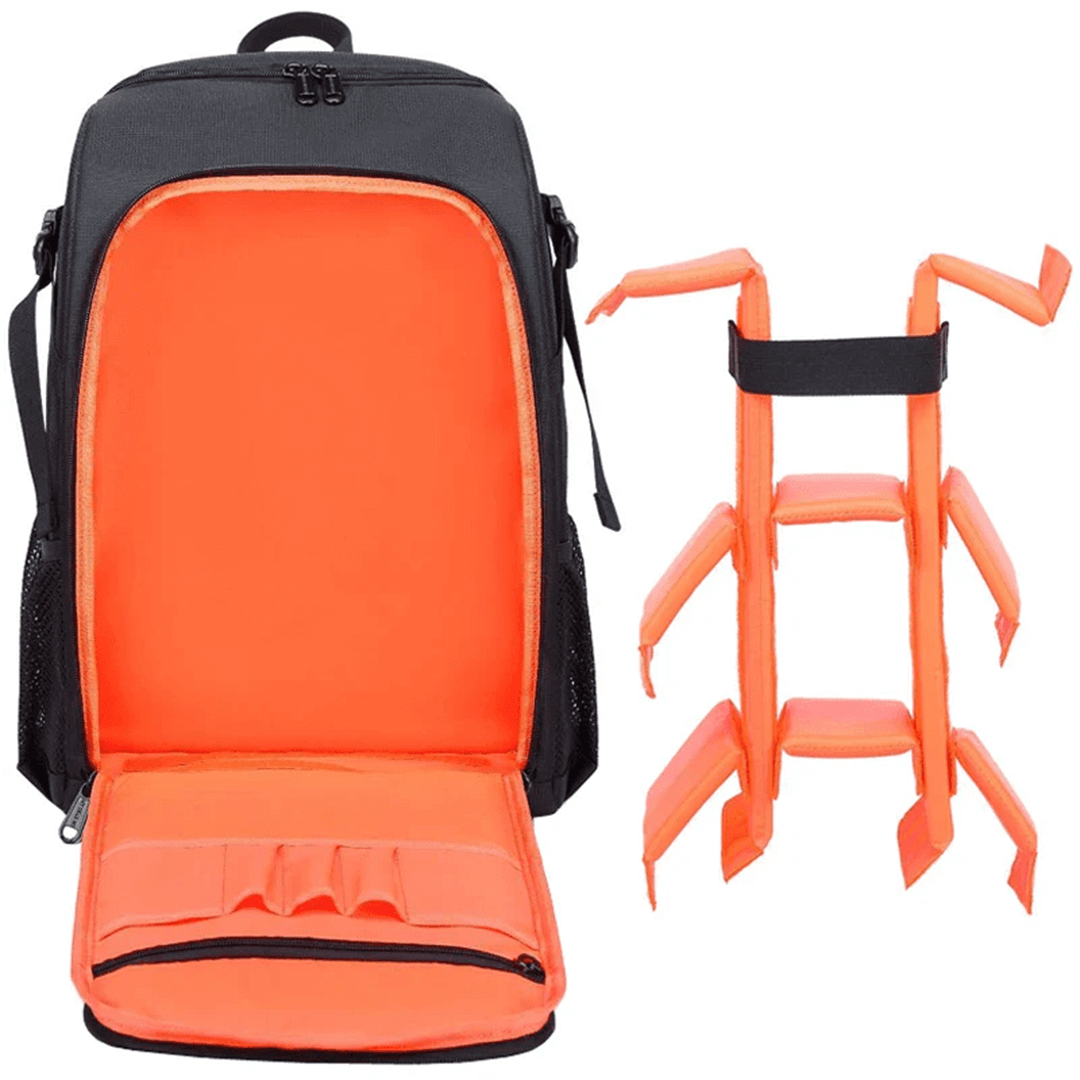 Kamera Rucksack mit flexibler Innenaufteilung und gepolsterten Trennelementen für Equipment