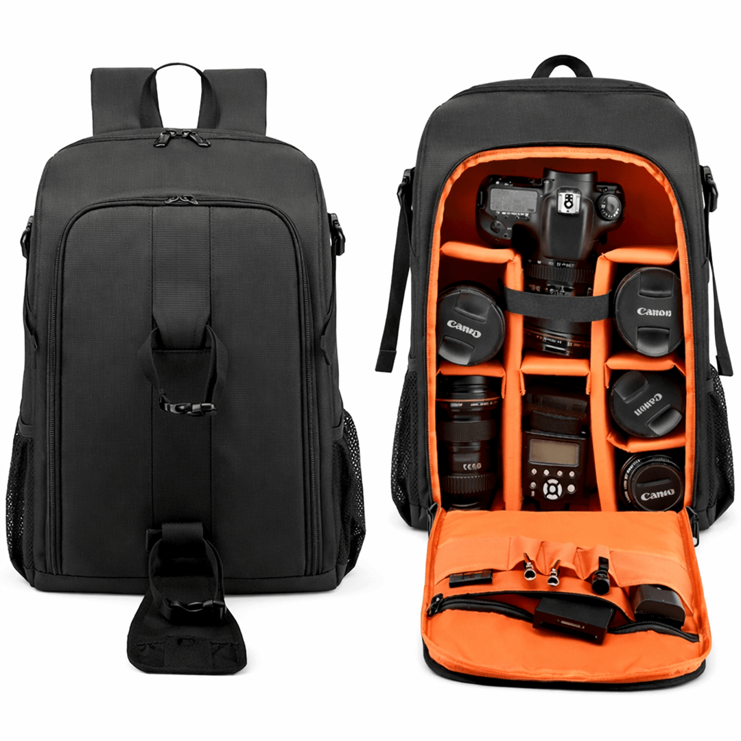Kamera Rucksack für Systemkamera mit strukturierter Innenaufteilung für Kamera und Zubehör