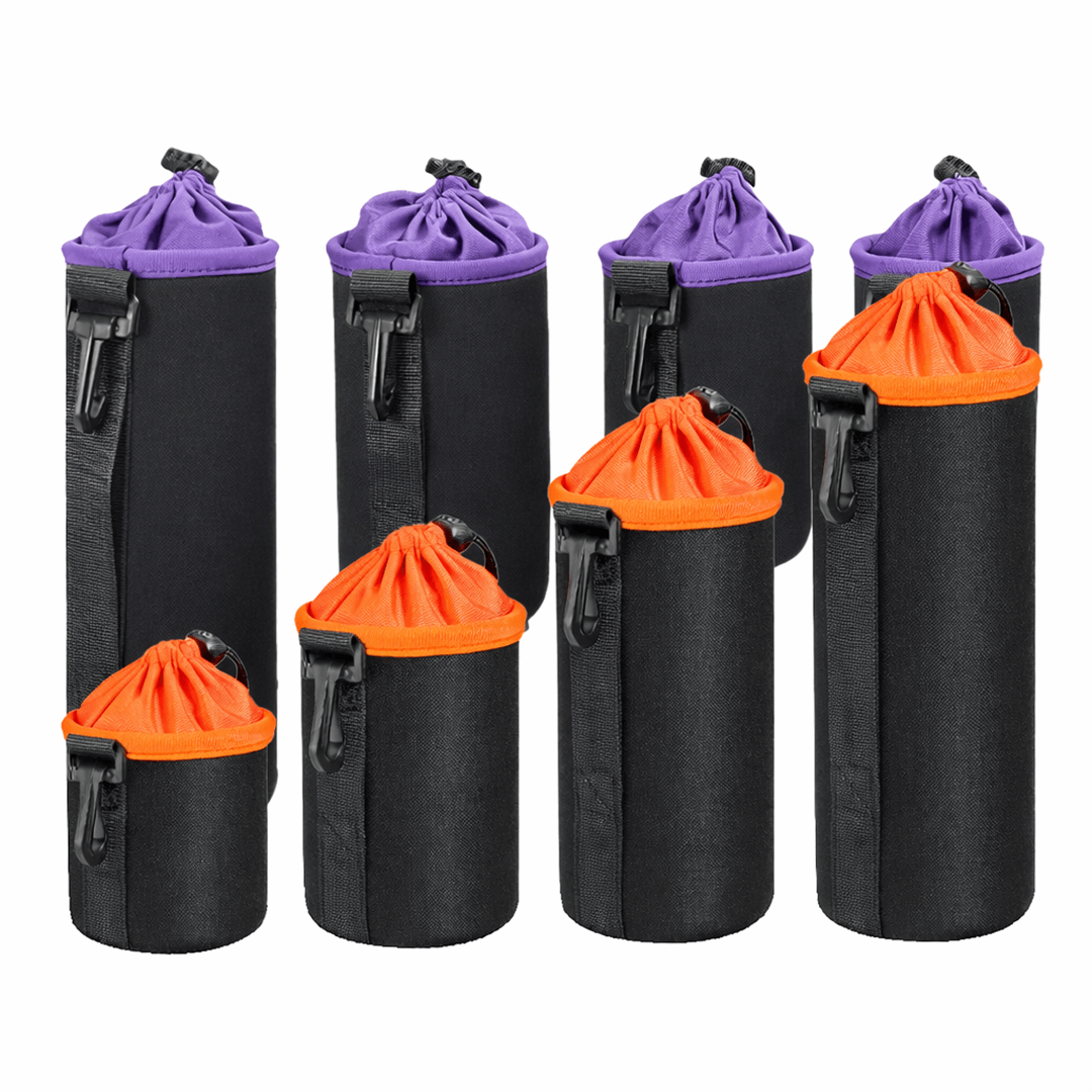 Objektiv tasche Set in verschiedenen Farben und Groessen kombiniert